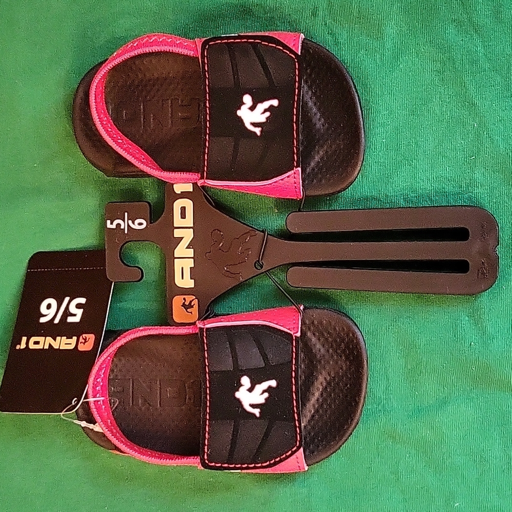 Boys Black / Red / White AND 1 Sandals